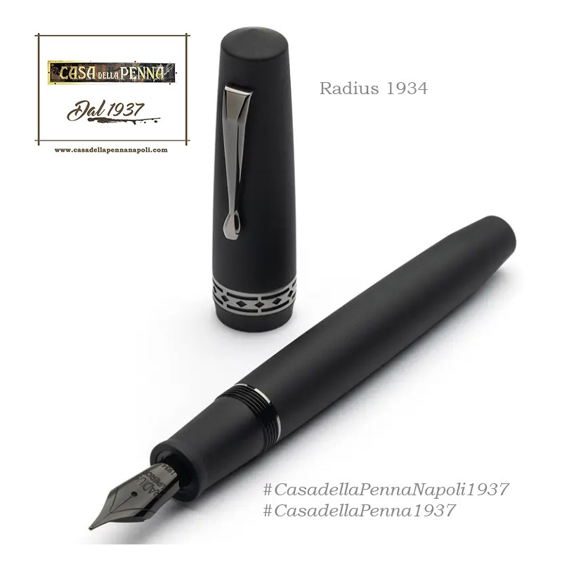 Radius 1934 - Settimo Matt Black - penna stilografica