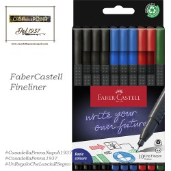 Faber Castell Grip fine pen – set 10 Fineliner