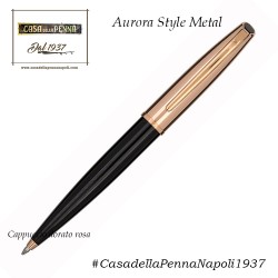 Aurora Style Metal cappuccio dorato rosa e corpo in resina nera