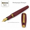 Montegrappa Manager Bordeaux GT – penne in resina bordeaux con minuterie placcate oro giallo