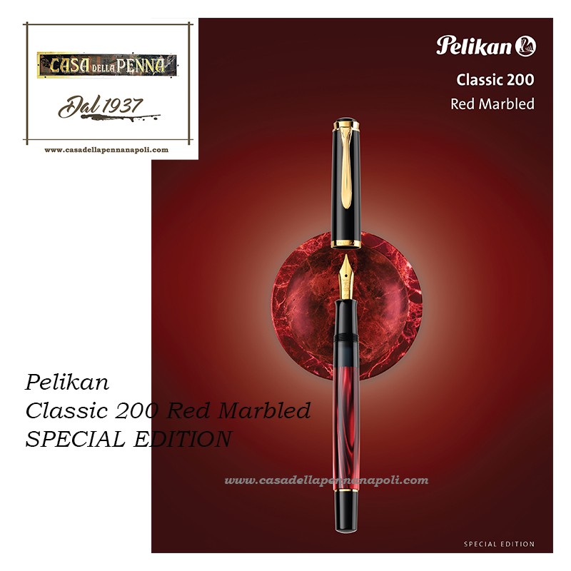 Pelikan Classic 200 Red Marbled  SPECIAL EDITION