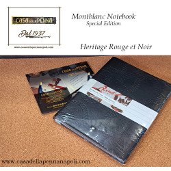 Montblanc Blocco Note Rouge et noir