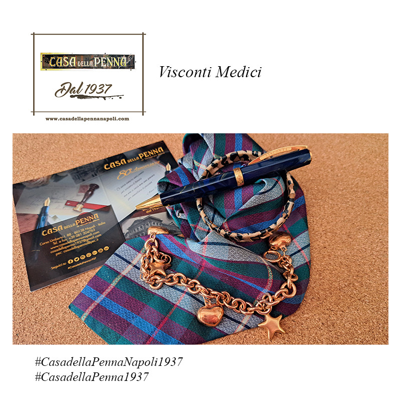 Visconti Medici - golden blue - Nuova collezione penne 2019
