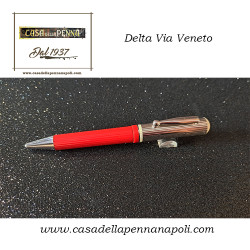 Delta Via Veneto con cappuccio in argento 925 penna sfera