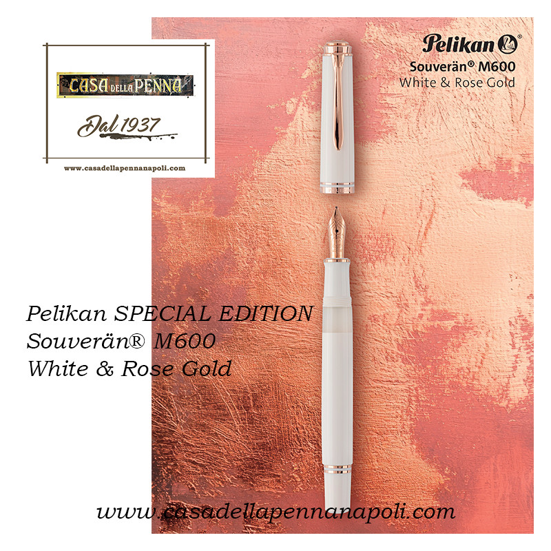Pelikan SPECIAL EDITION Souverän® M600 White & Rose Gold