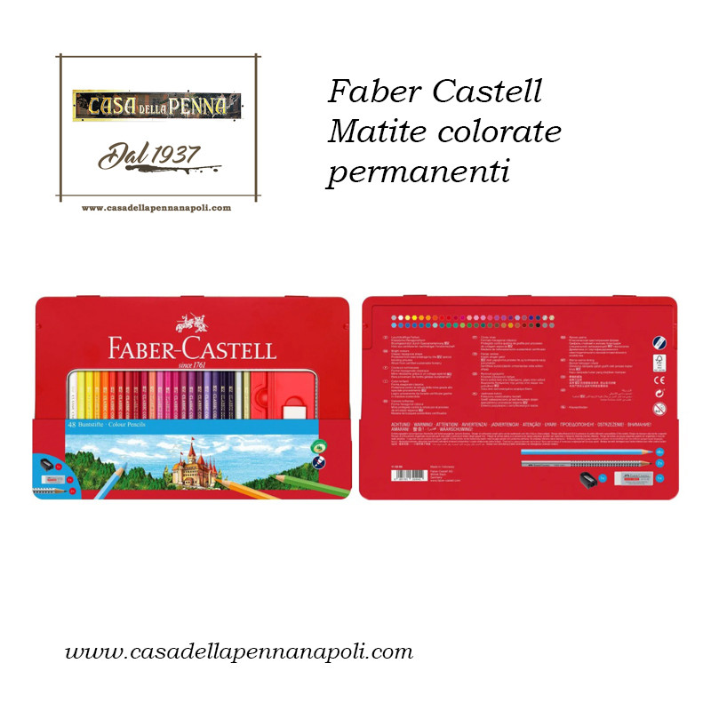 Faber Castell - 48 matite colorate permanenti