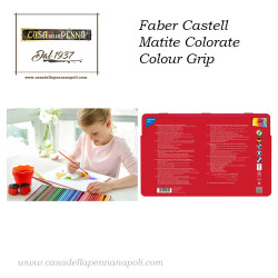 Faber Castell Matite Colorate Colour Grip Astuccio metallo 36