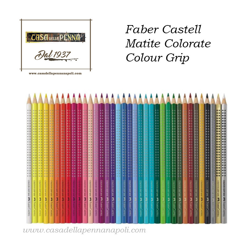Faber Castell Matite Colorate Colour Grip Astuccio metallo 36