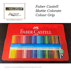 Faber Castell Matite Colorate Colour Grip Astuccio metallo 36
