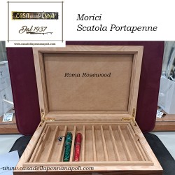 Morici – portapenne in legno 18 posti – Roma Rosewood