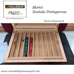 Morici – portapenne in legno 18 posti – Roma Rosewood