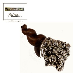 Cornucopia legno e argento 925%
