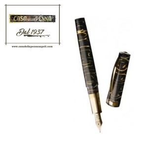 Bologna Celluloide Black & Gold - Omas penna stilografica 