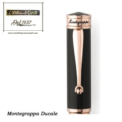 Ducale nera e oro rosa  - penna Montegrappa