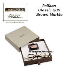 penna PELIKAN Classic 200 Brown Marble stilografica / sfera