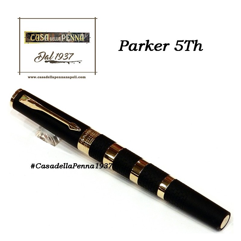 Large Black Rubber & Metal Rings GT- penna PARKER Ingenuity 5th 