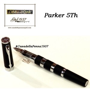 Large Black Rubber & Metal Rings GT- penna PARKER Ingenuity 5th 