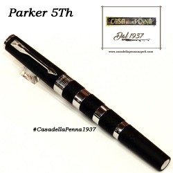 Large Black Rubber & Metal Rings GT- penna PARKER Ingenuity 5th 