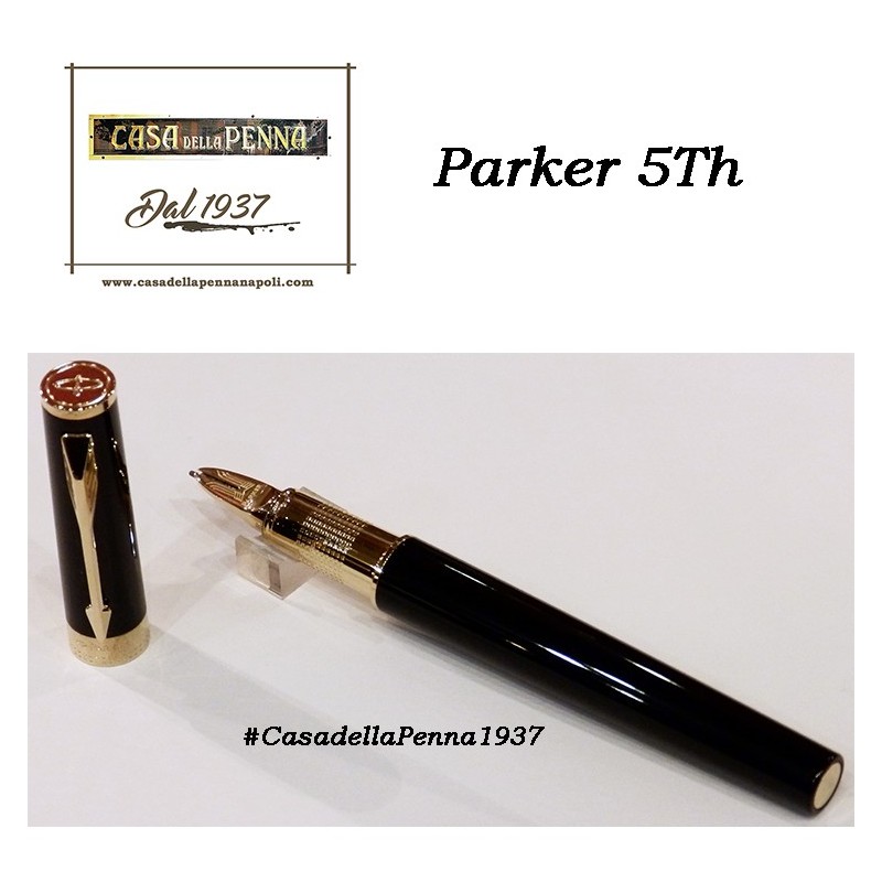 Large Black Rubber & Metal Rings GT- penna PARKER Ingenuity 5th