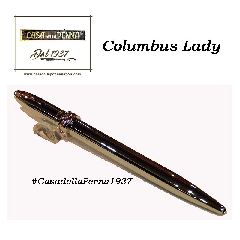 COLUMBUS Lady - Midi penna sfera con cristalli made in Italy OFFERTA
