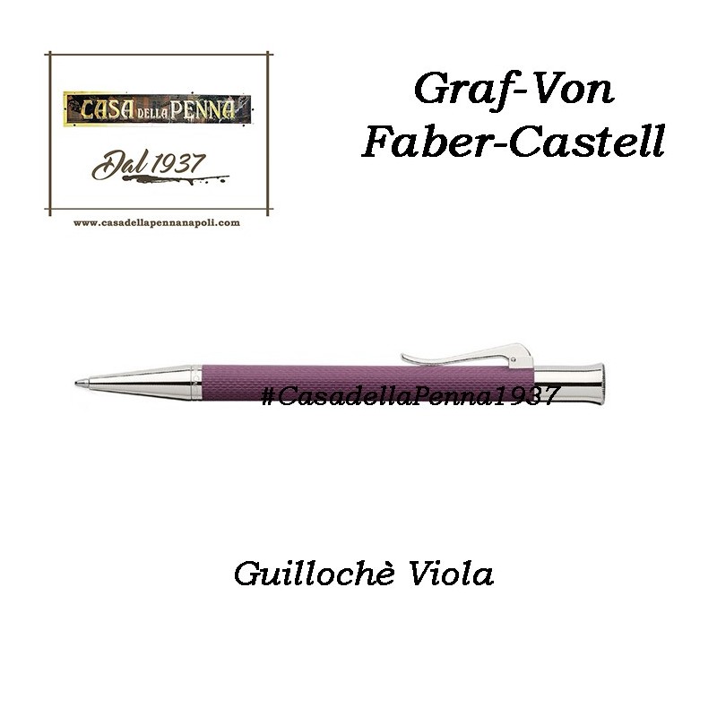 Guillochè Ciselè VIOLA Colour Concept Penna Graf-Von Faber-Castell  sfera - roller- stilo in offerta 