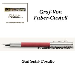 Guillochè Ciselè CORALLO Colour Concept Penna Graf-Von Faber-Castell  sfera - roller- stilo in offerta 