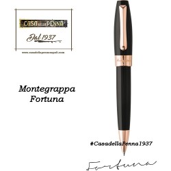 MONTEGRAPPA Fortuna Oro Rosa e Nero penna sfera - roller - stilo 
