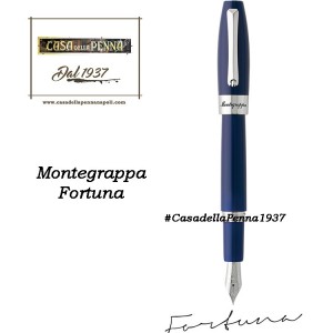 MONTEGRAPPA Fortuna Palladio e Blu penna sfera - roller - stilo 