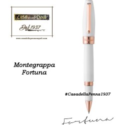 MONTEGRAPPA Fortuna Oro Rosa e Bianco penna sfera - roller - stilo 