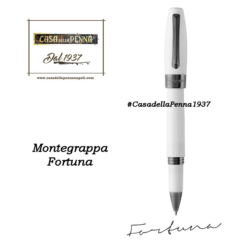 MONTEGRAPPA Fortuna Rutenio e Bianco penna sfera - roller - stilo 