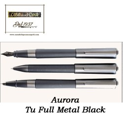 penna AURORA Tu Full Metal Black - stilografica, roller, sfera 
