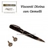 VISCONTI DIVINA Black Medium con Gemelli - set penna sfera Offerta 