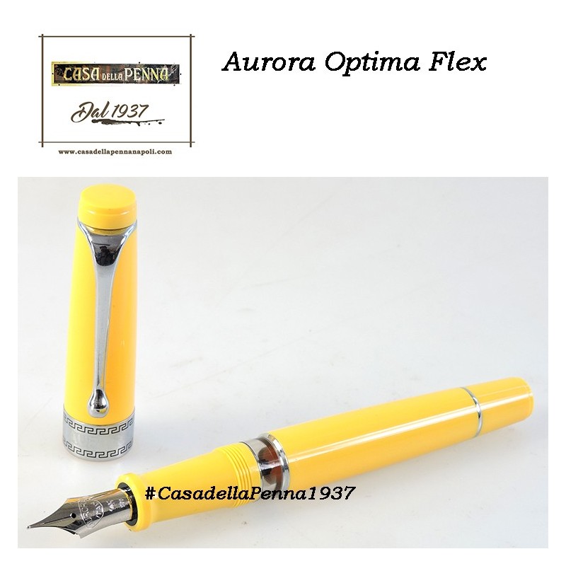 AURORA Optima Flex Yellow - penna stilografica edizione limitata