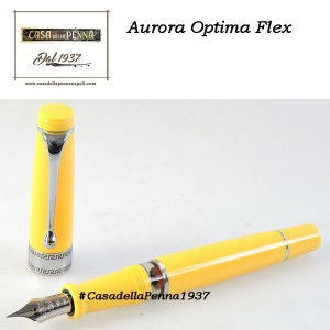 AURORA Optima Flex Yellow - penna stilografica edizione limitata