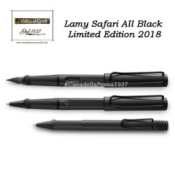 Lamy Safari All Black - limited edition 2018 - penna sfera/roller/stilografica