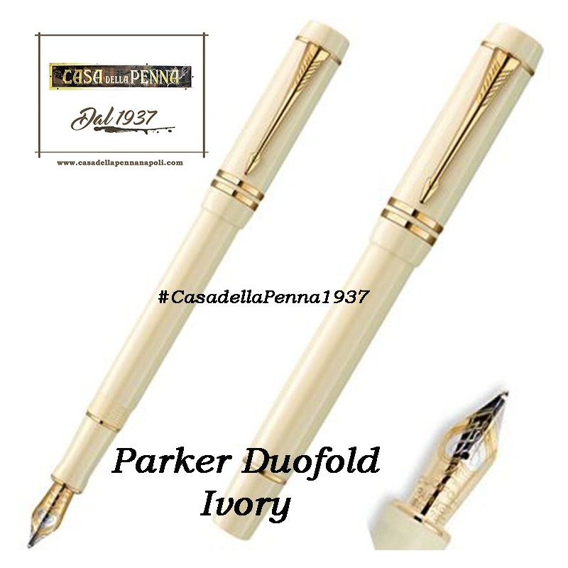 PARKER  Duofold Ivory GT - penna sfera/stilografica - ultimo pezzo - offerta