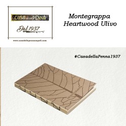 MONTEGRAPPA Fortuna Heartwood Ulivo - penna sfera/roller/stilografica + taccuino - Novità 