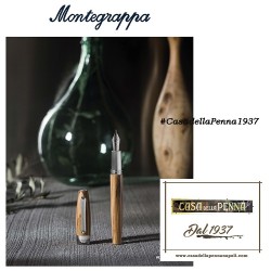 MONTEGRAPPA Fortuna Heartwood Ulivo - penna sfera/roller/stilografica + taccuino - Novità 