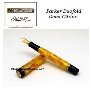 PARKER  Duofold Demi Citrine GT Big- penna stilografica - ultimo pezzo - offerta 