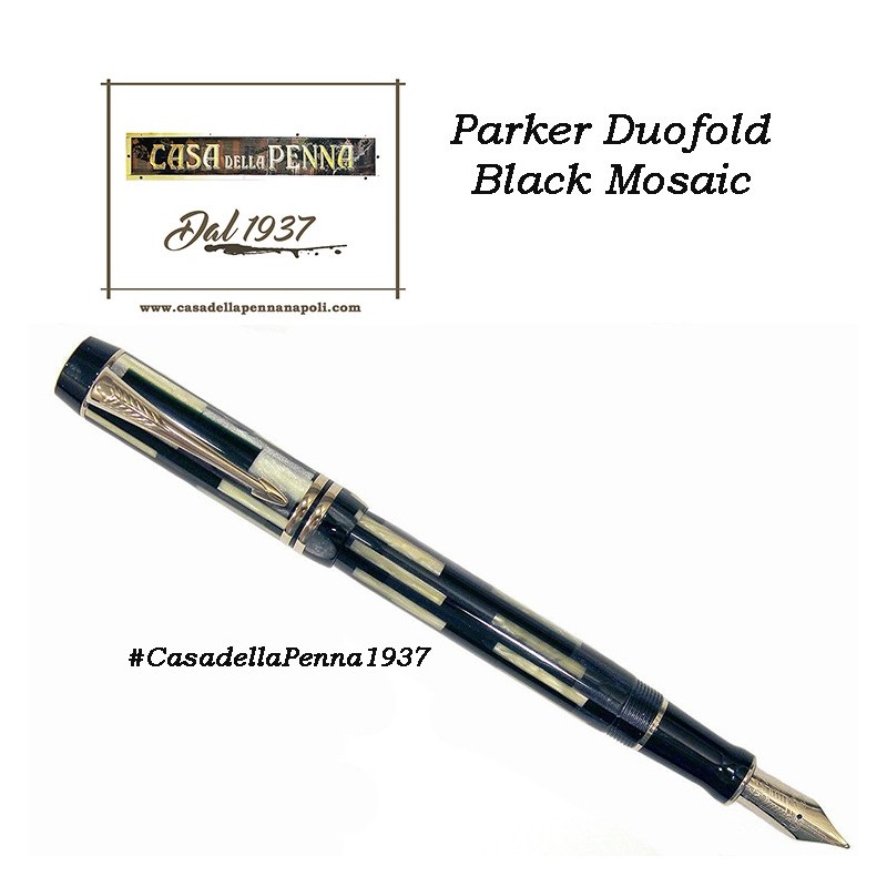 PARKER  Duofold Black Mosaic - penna stilografica - ultimo pezzo - offerta 