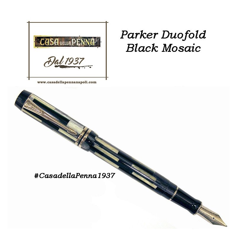 PARKER Duofold Black Mosaic - penna stilografica - ultimo pezzo - offerta PARKER Duofold Black Mosaic - penna stilografica - ultimo pezzo - offerta