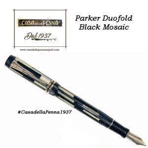 PARKER  Duofold Black Mosaic - penna stilografica - ultimo pezzo - offerta 