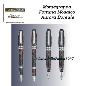 Montegrappa Fortuna Mosaico - Aurora Boreale - penna sfera/roller/stilografica