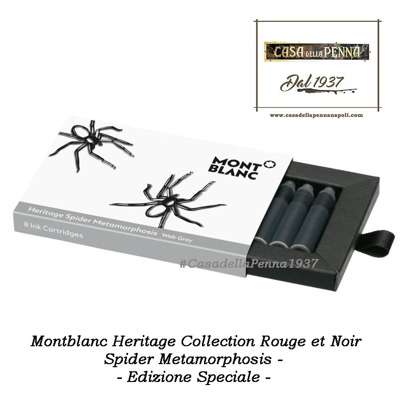 Montblanc Spider Metamorphosis - cartucce di inchiostro - Heritage Collection Rouge et Noir - Edizione Speciale 