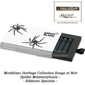 Montblanc Spider Metamorphosis - cartucce di inchiostro - Heritage Collection Rouge et Noir - Edizione Speciale 