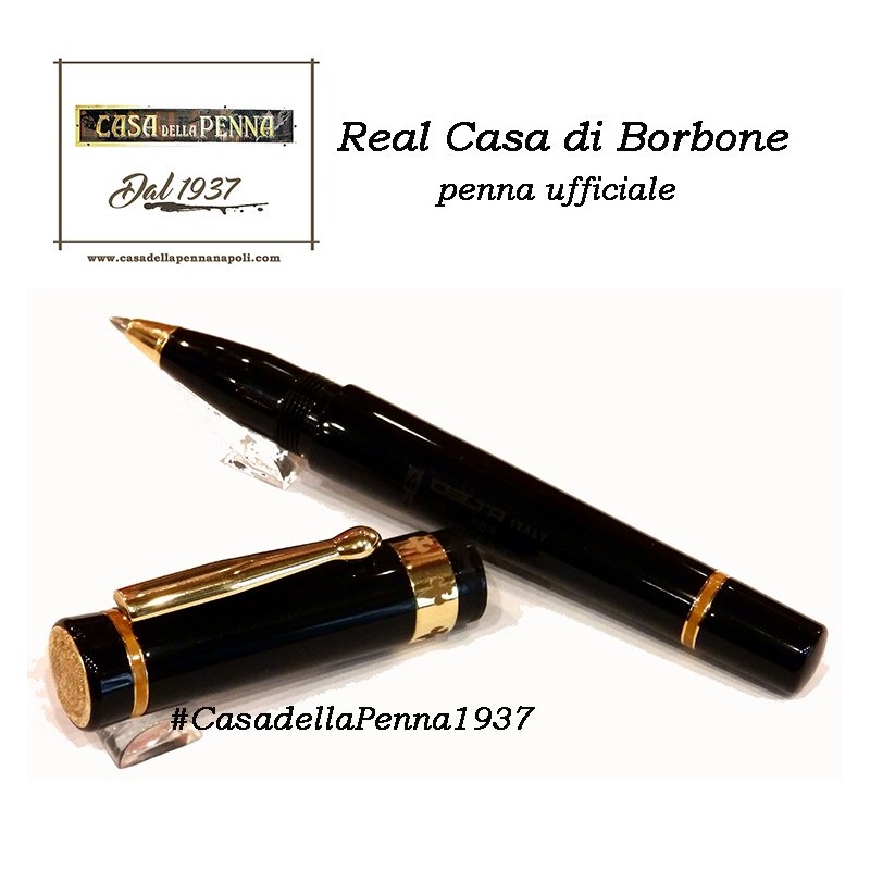penna ufficiale della Real Casa di Borbone - Argenio - NERO