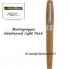 MONTEGRAPPA Fortuna Heartwood Teak Chiaro - penna sfera/roller/stilografica + taccuino - Novità