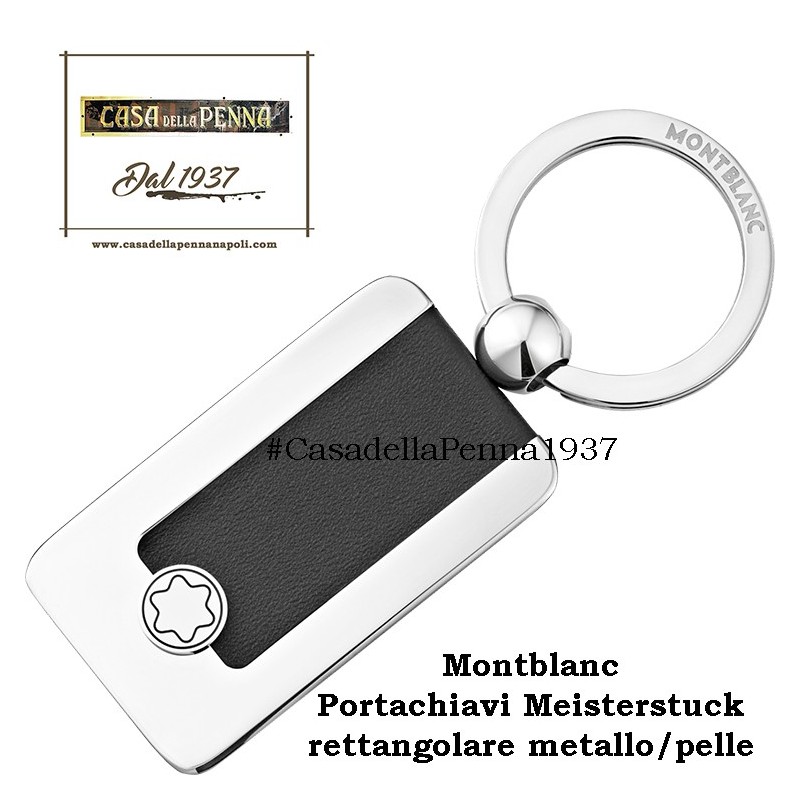 portachiavi Montblanc Meisterstuck rettangolare metallo/pelle 