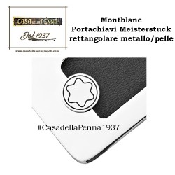 portachiavi Montblanc Meisterstuck rettangolare metallo/pelle 