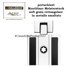 portachiavi Montblanc Meisterstuck soft grain rettangolare in metallo smaltato